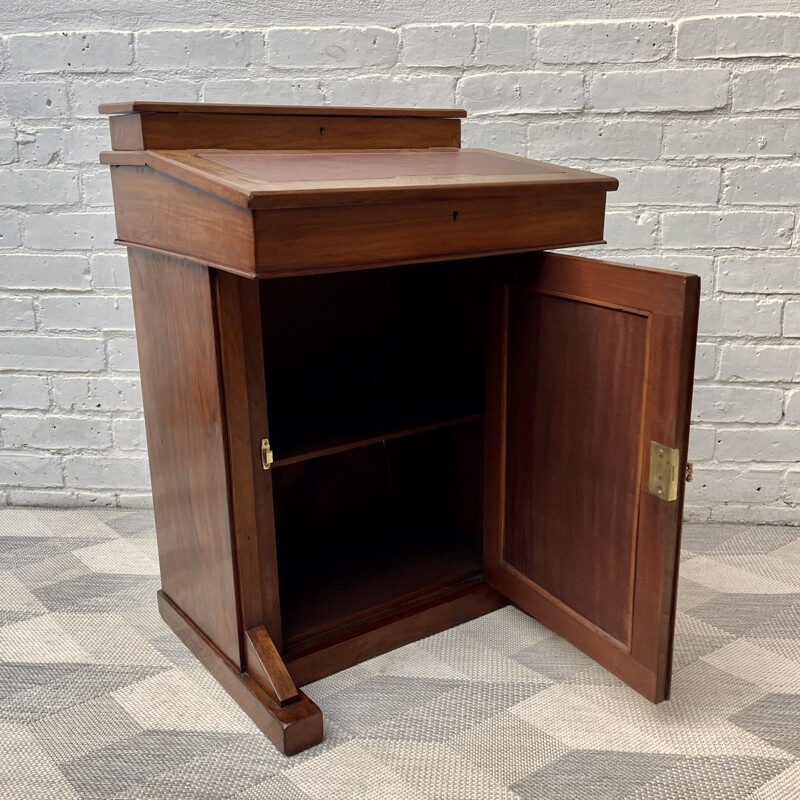 Victorian vintage childs mahogany davenport desk with storage