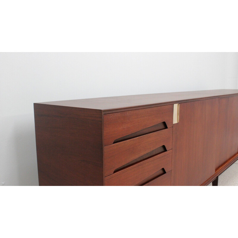 Vintage teak sideboard by Edmondo Palutari for Vittorio Dassi, 1950s