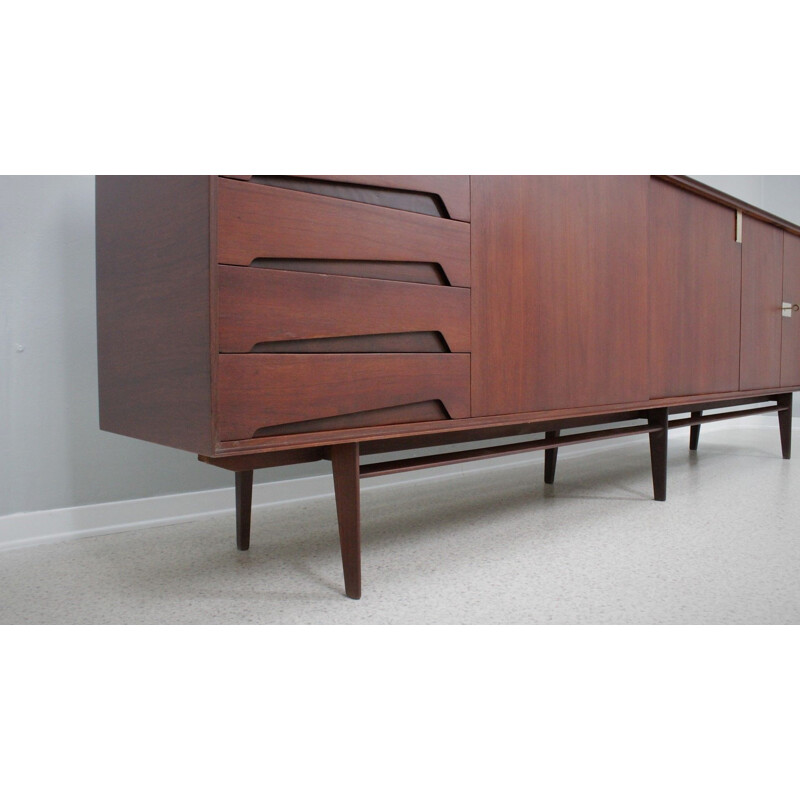 Vintage teak sideboard by Edmondo Palutari for Vittorio Dassi, 1950s