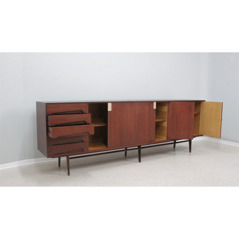 Vintage teak sideboard by Edmondo Palutari for Vittorio Dassi, 1950s