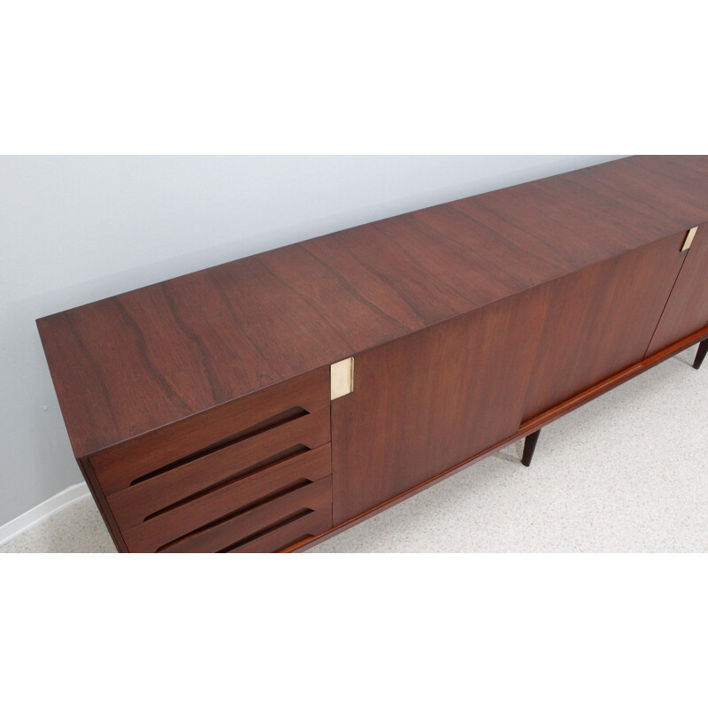 Credenza vintage in teak di Edmondo Palutari per Vittorio Dassi, 1950