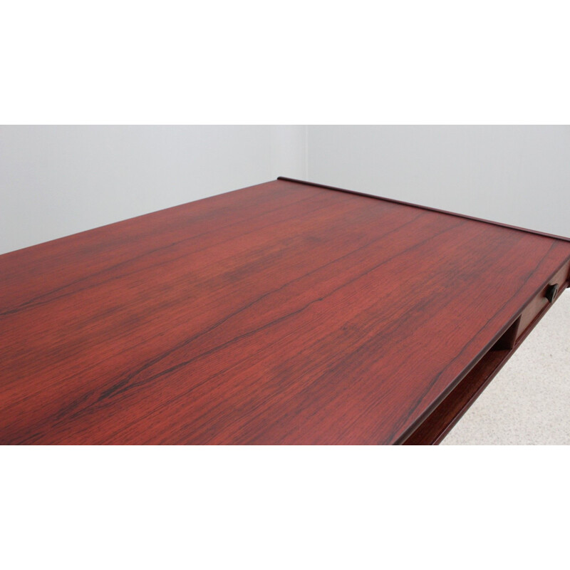 Vintage rosewood writing desk by Gianfranco Frattini for Bernini, 1960s