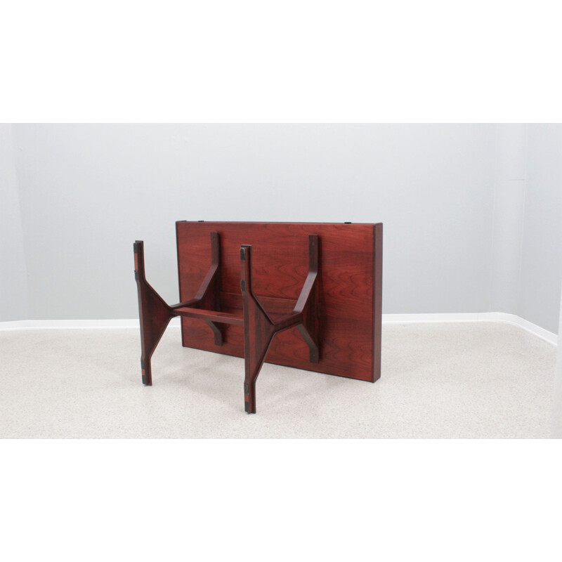 Vintage rosewood writing desk by Gianfranco Frattini for Bernini, 1960s