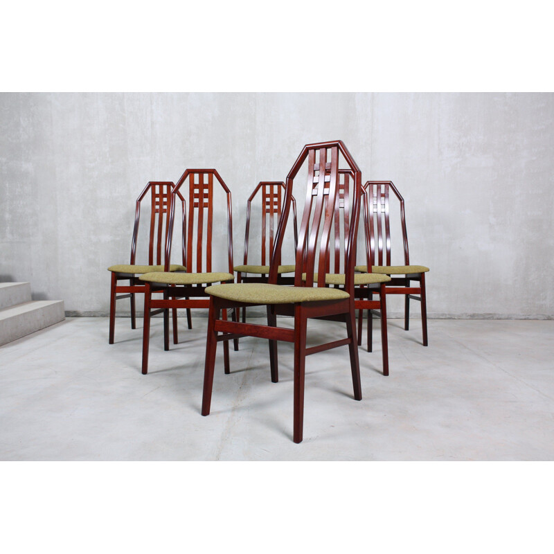 Set of 6 vintage British rosewood dining chairs, 1960s