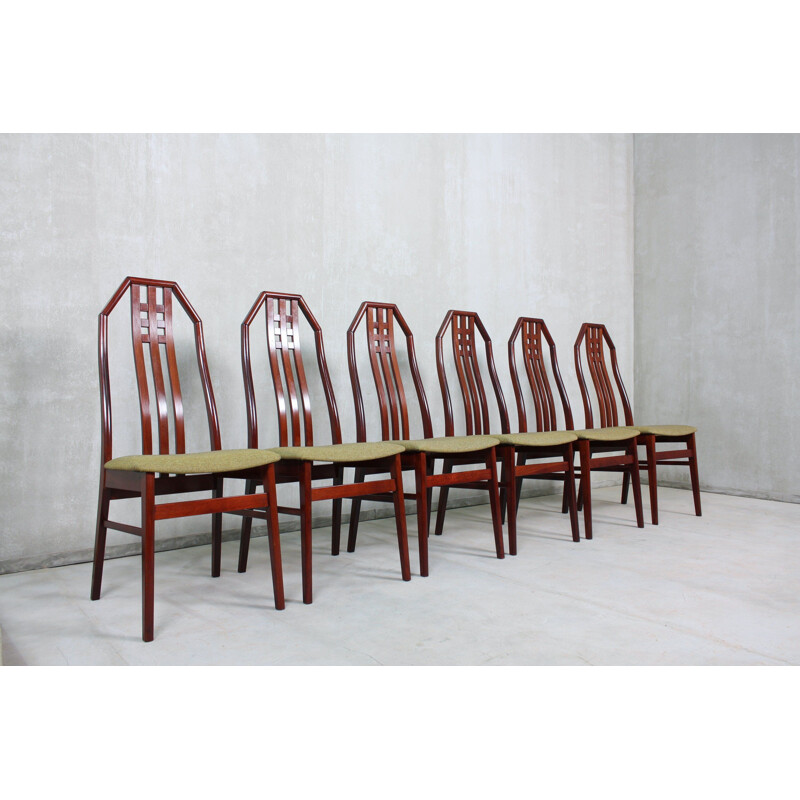 Set of 6 vintage British rosewood dining chairs, 1960s