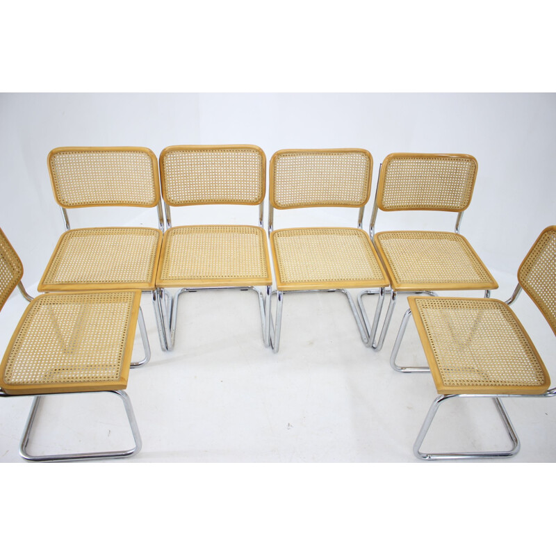 Set of 6 vintage chairs by Marcel Breuer, 1970s