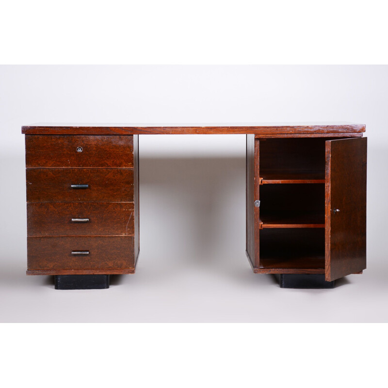 Vintage bureau van Jindrich Halabala voor Up Závody, Tsjechië 1930