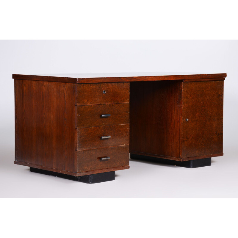 Vintage bureau van Jindrich Halabala voor Up Závody, Tsjechië 1930