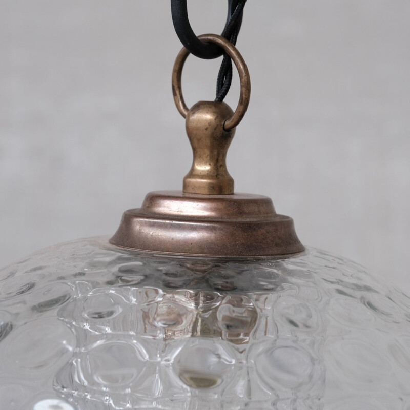 Dutch mid-century bubble glass pendant lamp