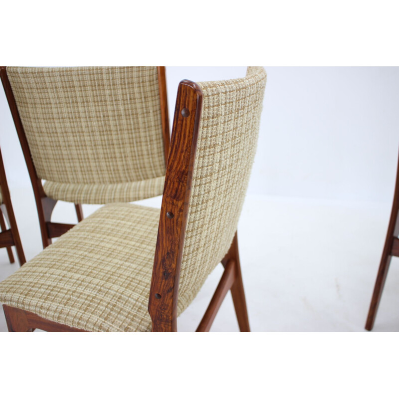 Set of 6 vintage rosewood chairs by Johannes Andersen, Denmark 1960