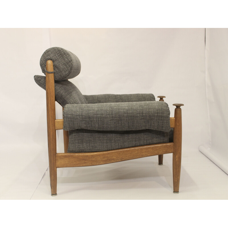 Fauteuil vintage en chêne par Eric Merthen pour Ire Mobler, Suède 1960