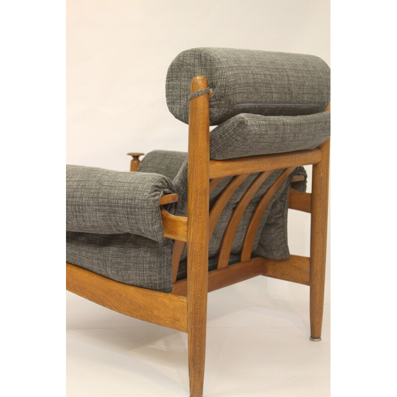 Vintage oak armchair by Eric Merthen for Ire Mobler, Sweden 1960