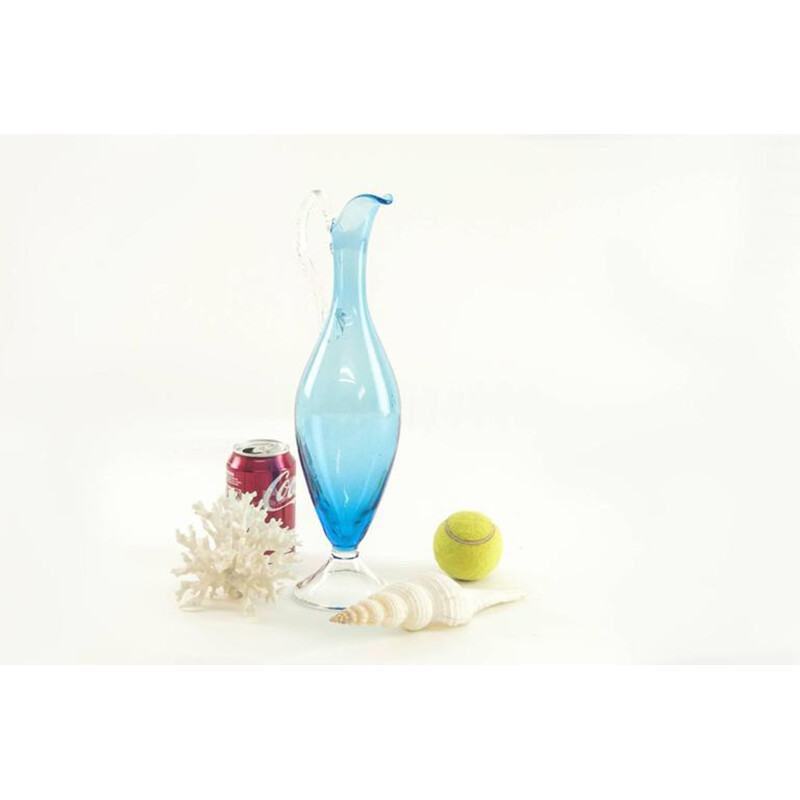 Murano vase in glass with coral and shell - 1950s
