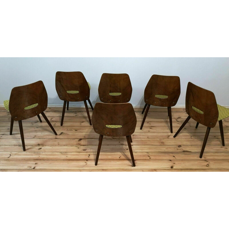 Set of 6 vintage chairs by Frantisek Jirak, Czechoslovakia 1960