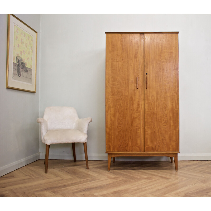 Vintage walnut cabinet by Alfred Cox for Heals, 1960s