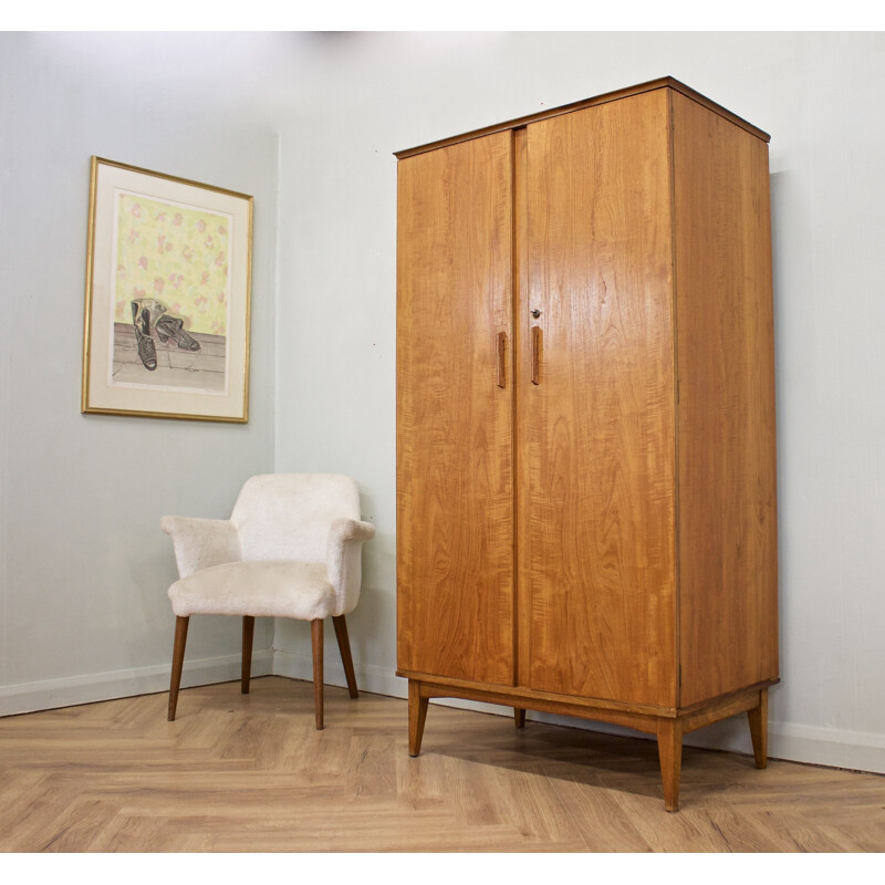 Vintage walnut cabinet by Alfred Cox for Heals, 1960s