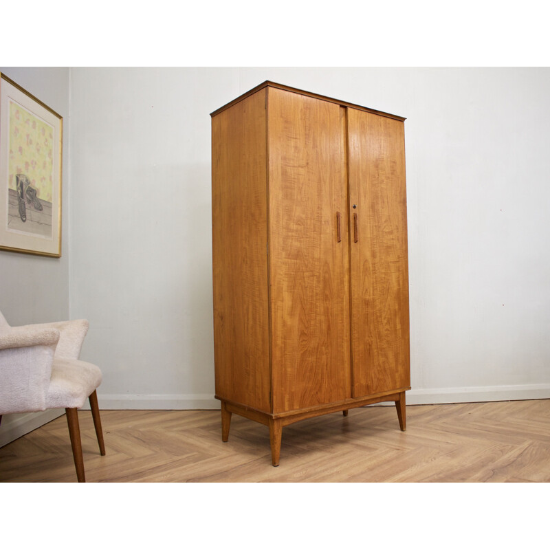 Vintage walnut cabinet by Alfred Cox for Heals, 1960s