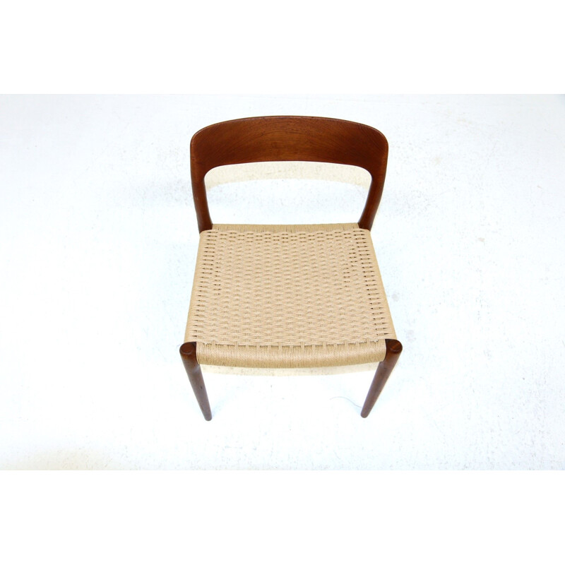 Set of 10 vintage chairs by Niels o Møller for Jl Møller, 1960