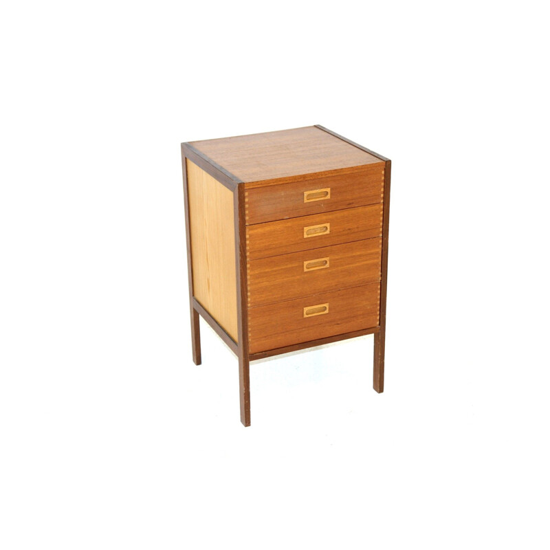 Commode vintage en teck par Gillis Lundgren pour Möbel-Ikea, Suède 1960