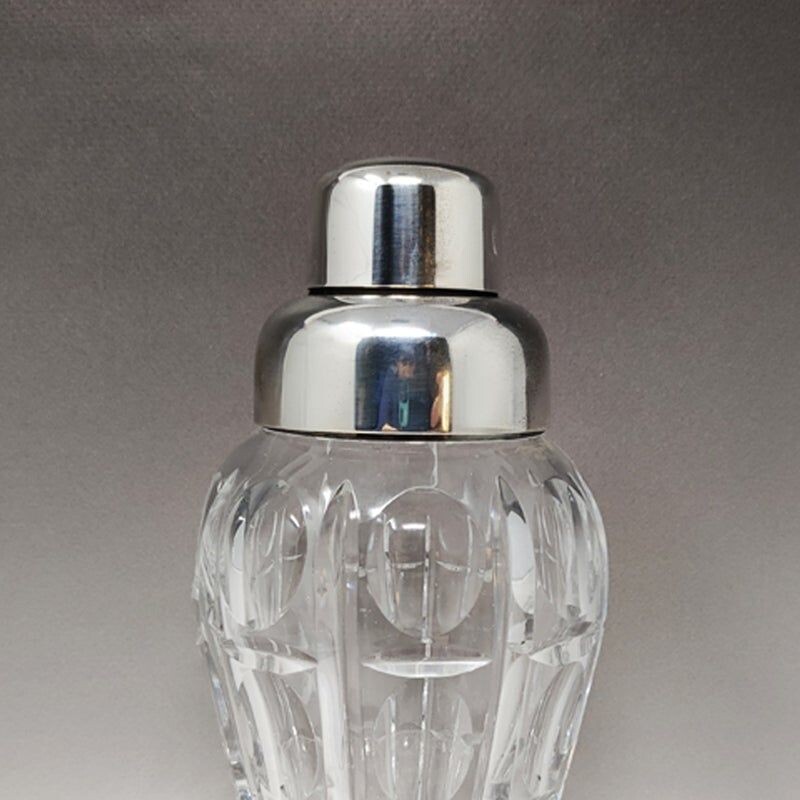 Vintage Shaker aus geschliffenem Kristallglas von Masini, Italien 1960