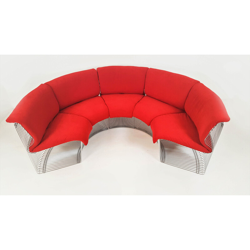 Vintage Pantonova modular sofa system by Verner Panton for Fritz Hansen, 1970s