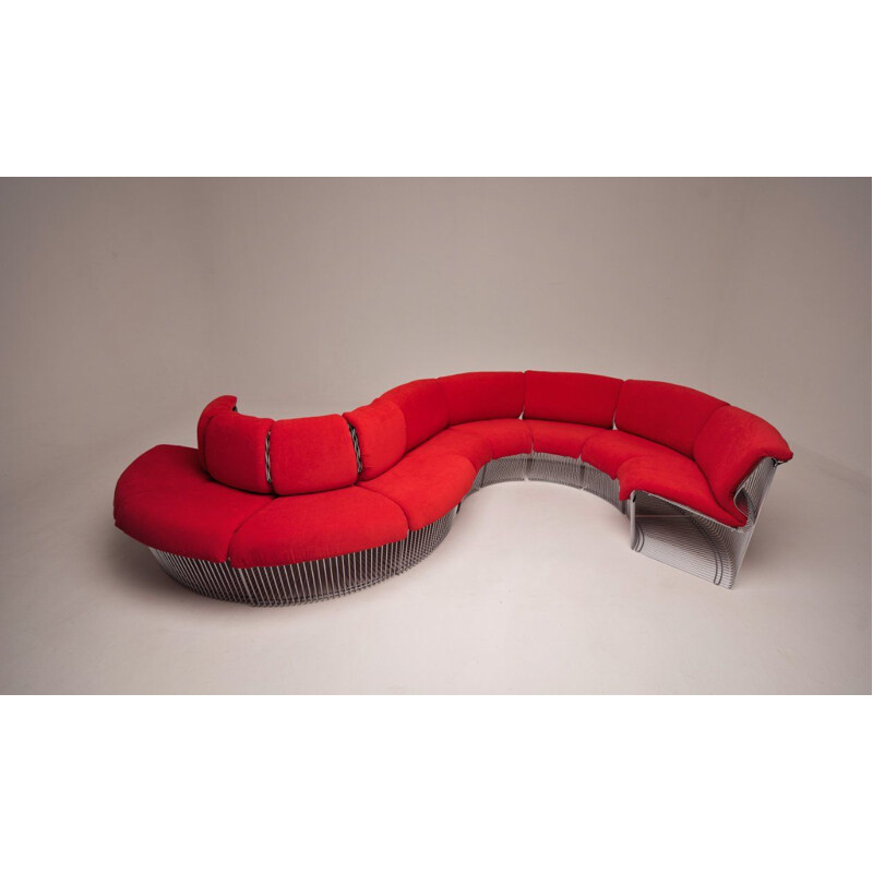 Vintage Pantonova modular sofa system by Verner Panton for Fritz Hansen, 1970s