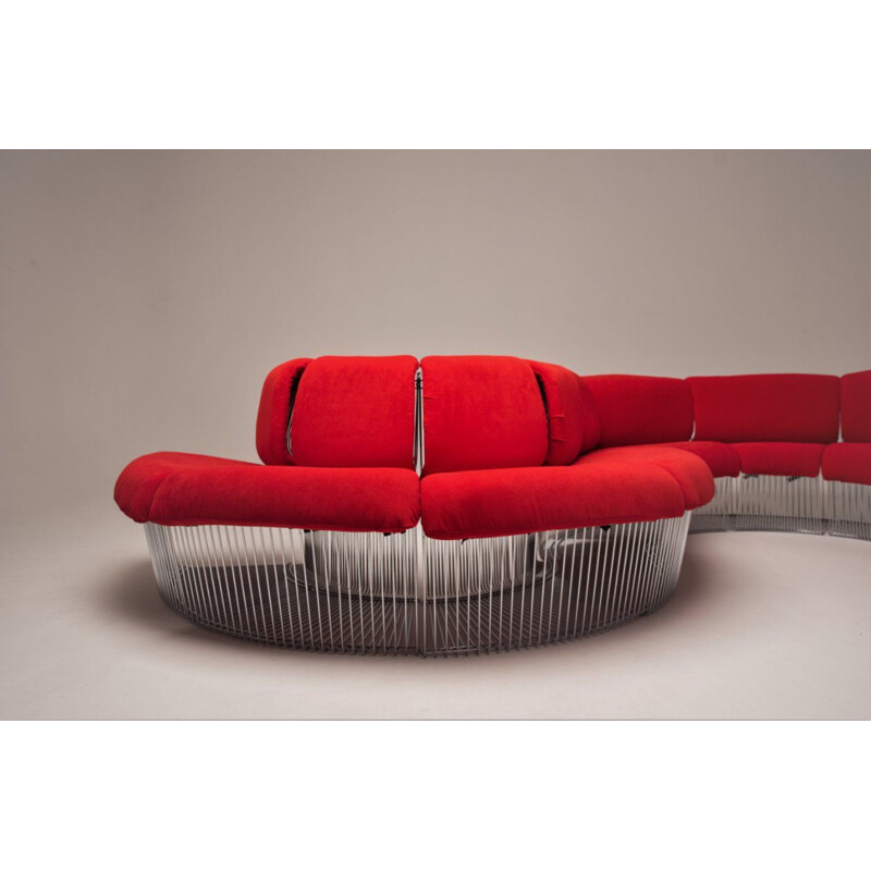 Vintage Pantonova modular sofa system by Verner Panton for Fritz Hansen, 1970s