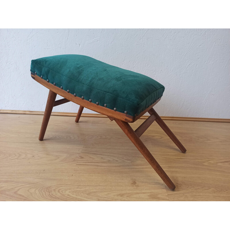 Vintage blue footrest, 1950s