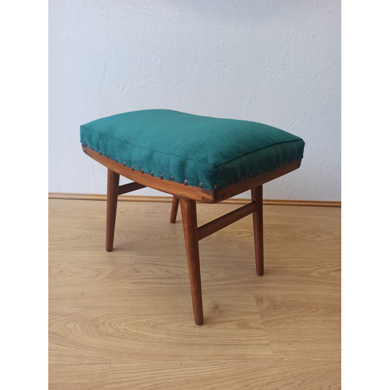 Vintage blue footrest, 1950s