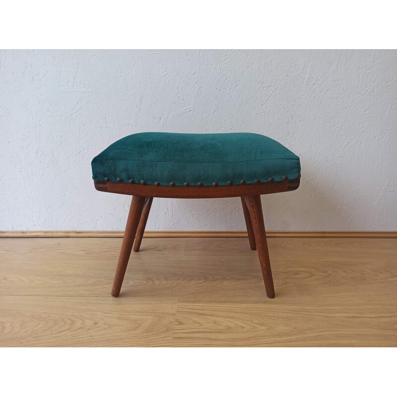 Vintage blue footrest, 1950s