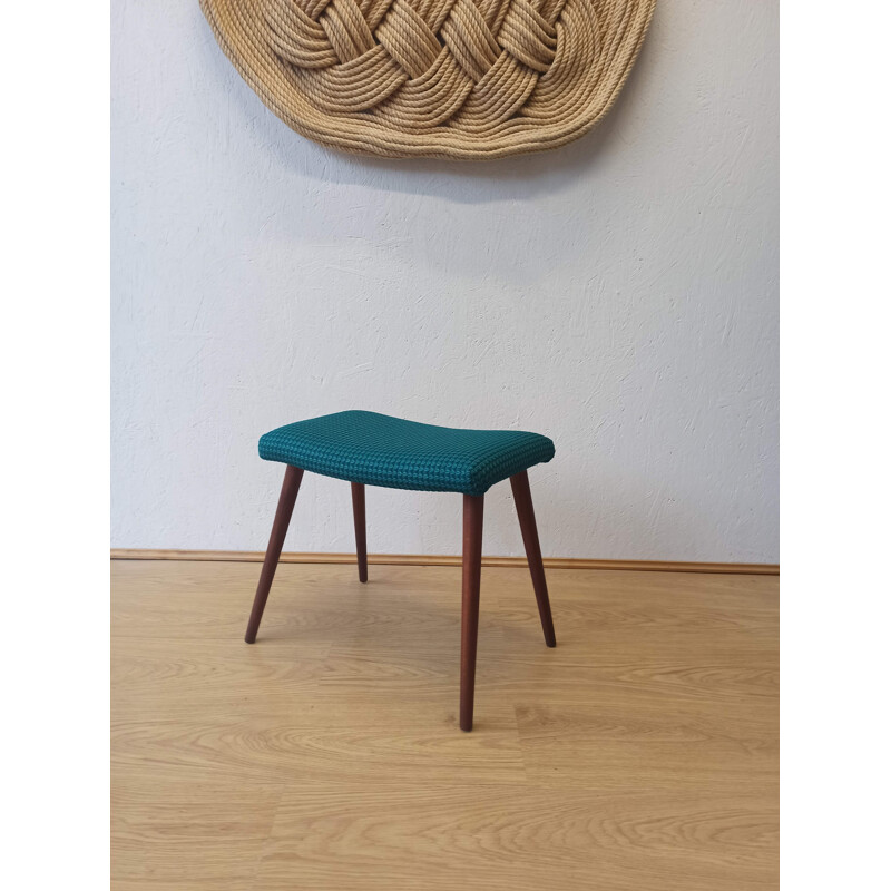 Vintage blue stool, 1970s