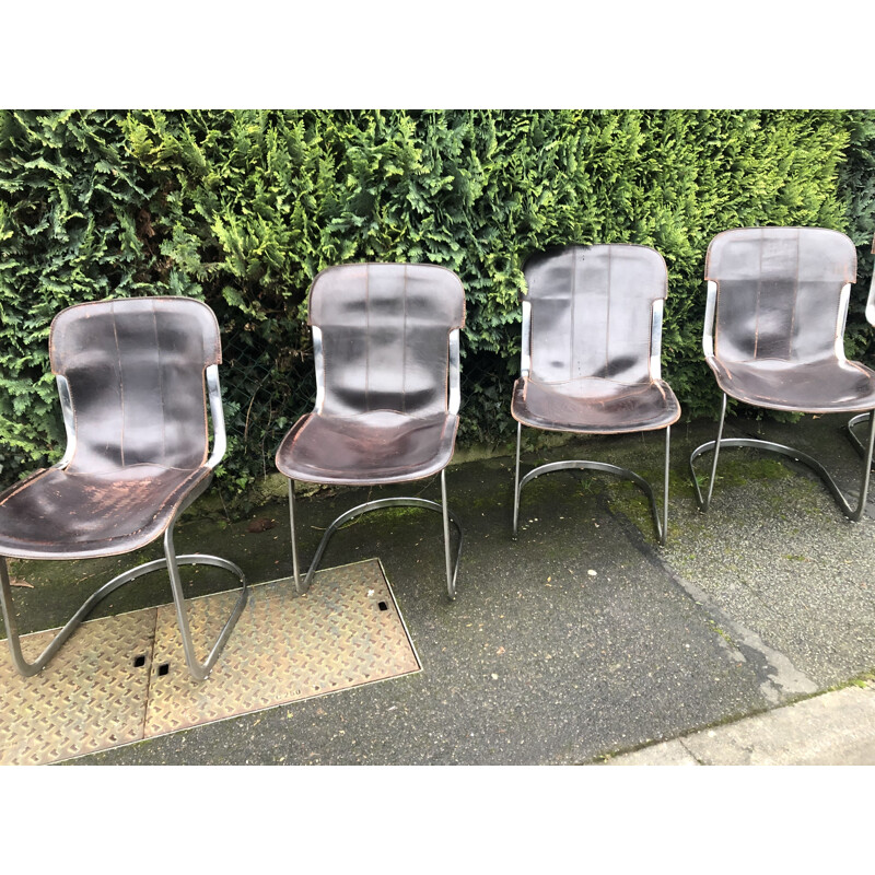 Lot de 6 chaises vintage par Cidue, Italie 1970