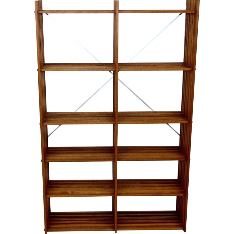 Vintage mahogany bookcase by Thorvald Lissau, Denmark 1970