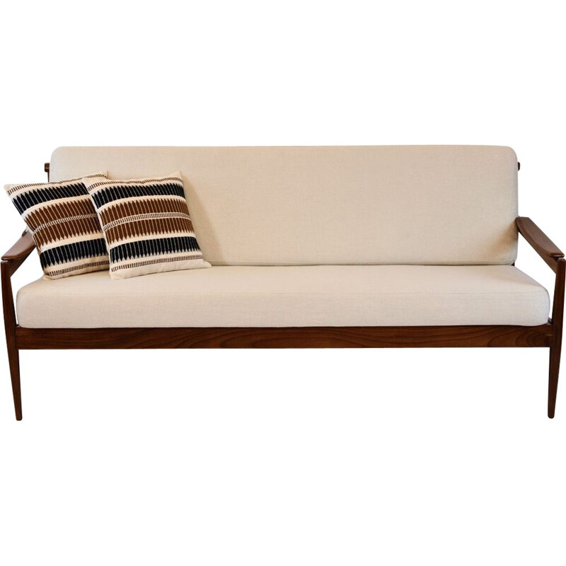 Vintage 3 seater teak sofa