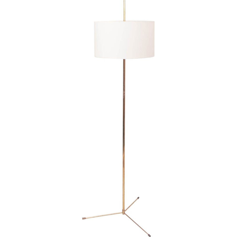 Vintage brass floor lamp by Svend Aage for Holm Sørensen, Denmark 1950