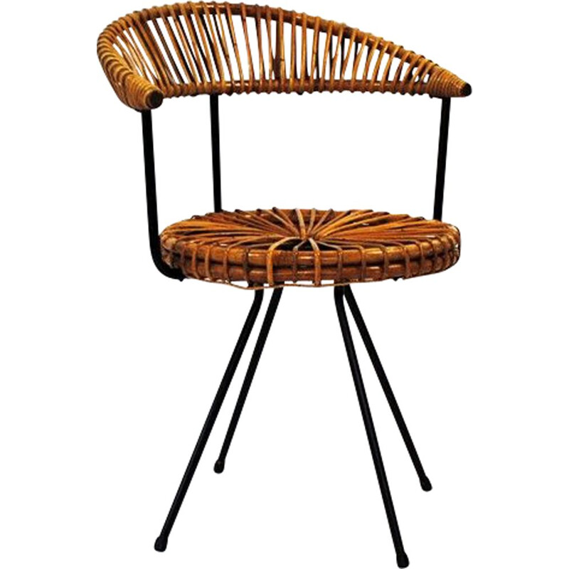 Vintage side chair by Dirk van Sliedregt for Rohé Noordwolde, 1956