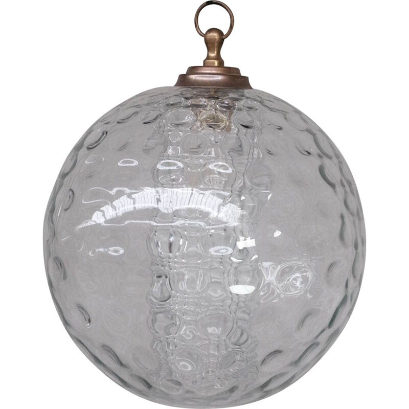 Dutch mid-century bubble glass pendant lamp