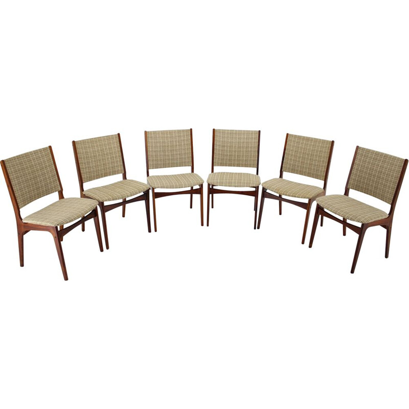 Set of 6 vintage rosewood chairs by Johannes Andersen, Denmark 1960