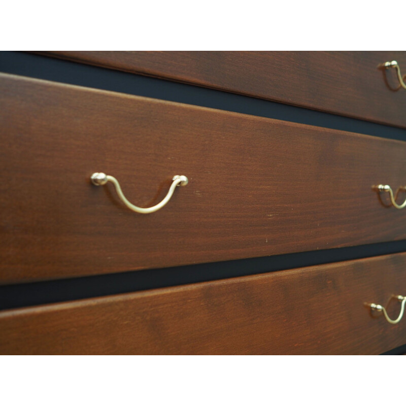 Walnut vintage chest of drawers, Denmark 1960s