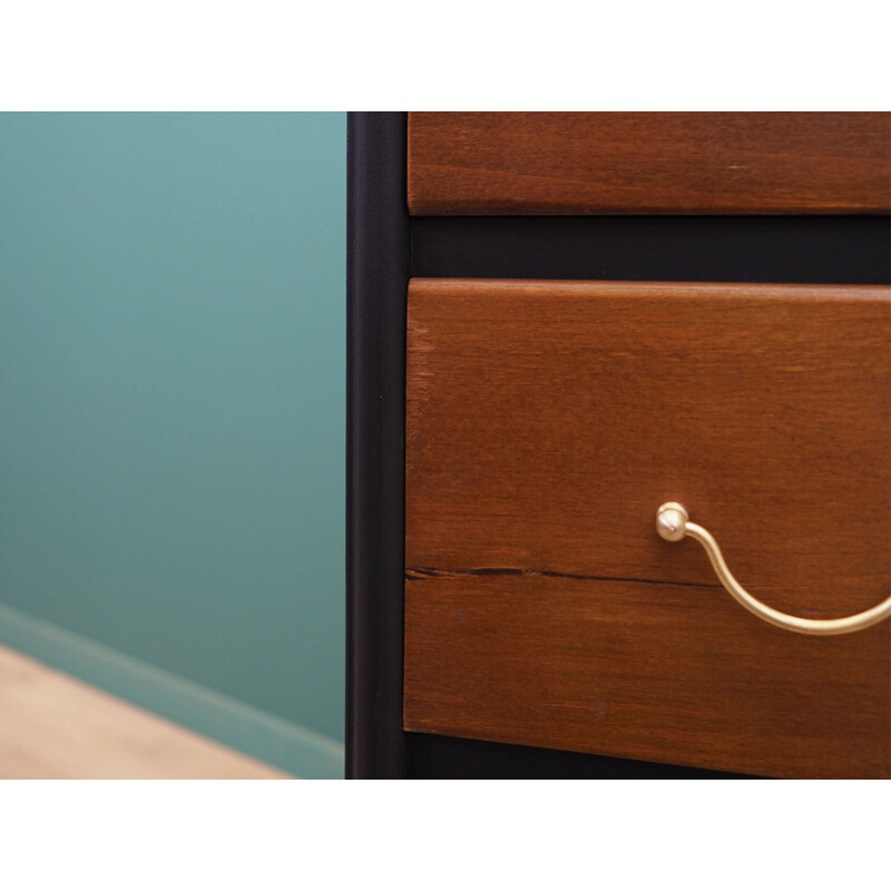 Walnut vintage chest of drawers, Denmark 1960s