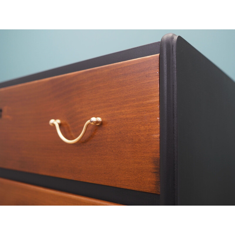 Walnut vintage chest of drawers, Denmark 1960s