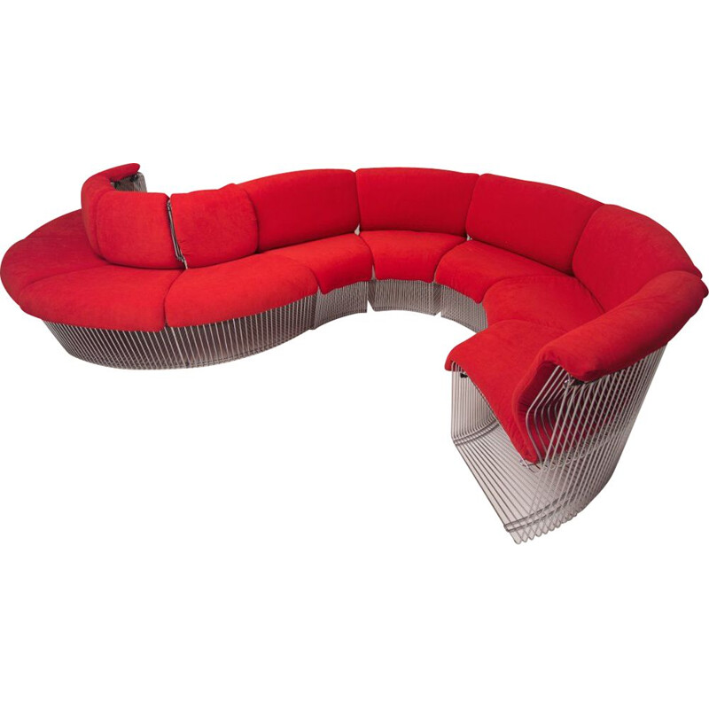 Vintage Pantonova modular sofa system by Verner Panton for Fritz Hansen, 1970s