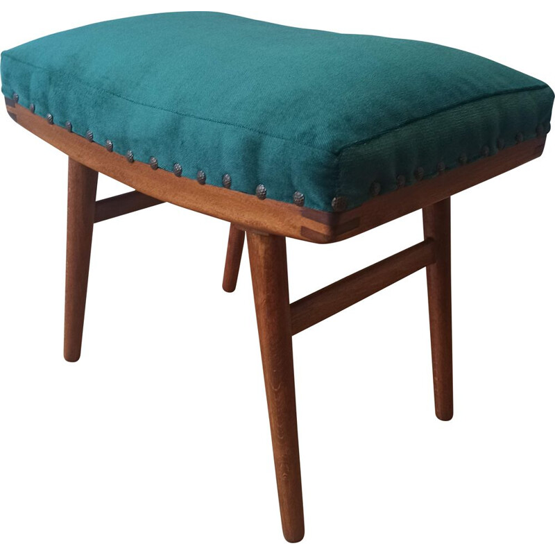 Vintage blue footrest, 1950s