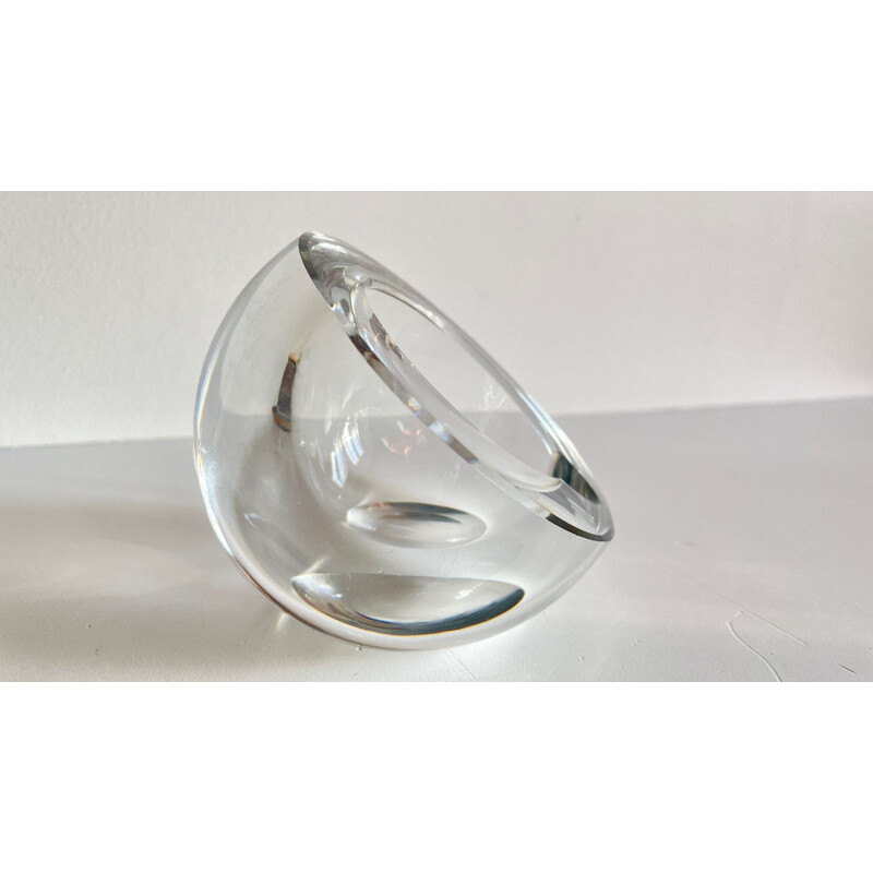 Vintage crystal ashtray by St Louis, France 1970