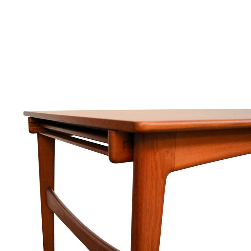 Vintage Danish teak extendable dining table by Knud Andersen for J.C.A. Jensen