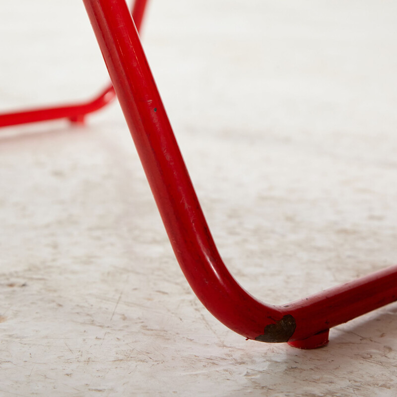 Chaise vintage Ted Net rouge de Niels Gammelgaard pour Ikea, 1970