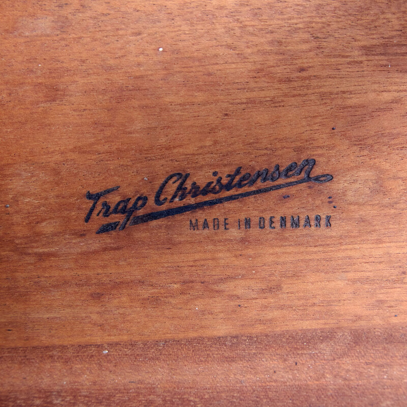 Teak vintage nesting tables for Trap Christensen, Denmark 1960s