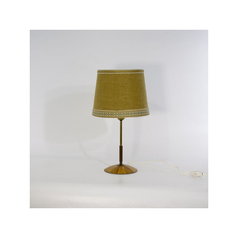 Scandinavian vintage desk lamp in walnut, 1960