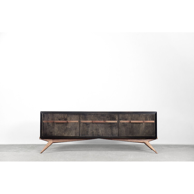 Credenza scandinava vintage in legno di betulla, 1960