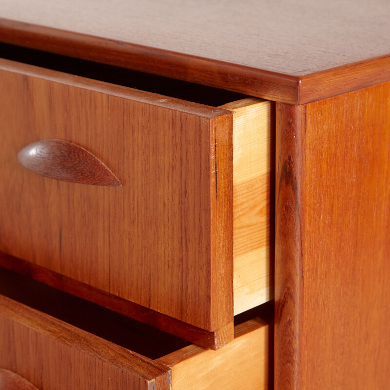 Vintage teak chest of drawers